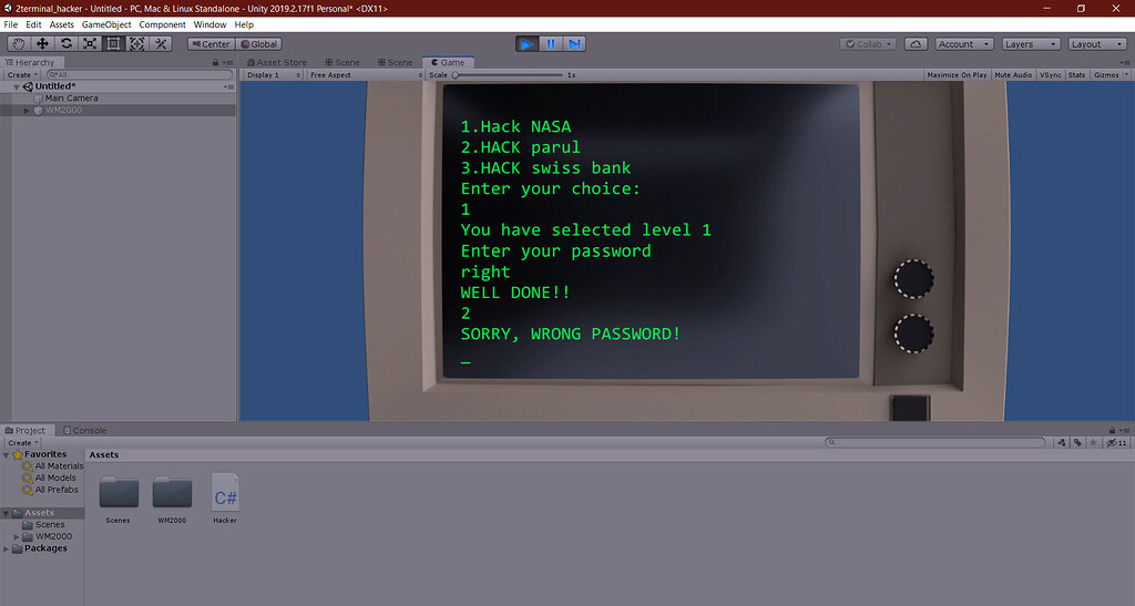 Pls help there is error in my password section - Ask - GameDev.tv