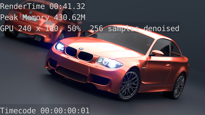 BMW GPU 50% 256 samples denoised