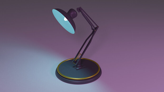 lamp with shade render1