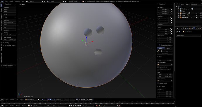 bowling ball correct
