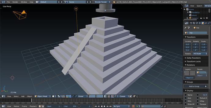 Mayan pyramid   ramp  1