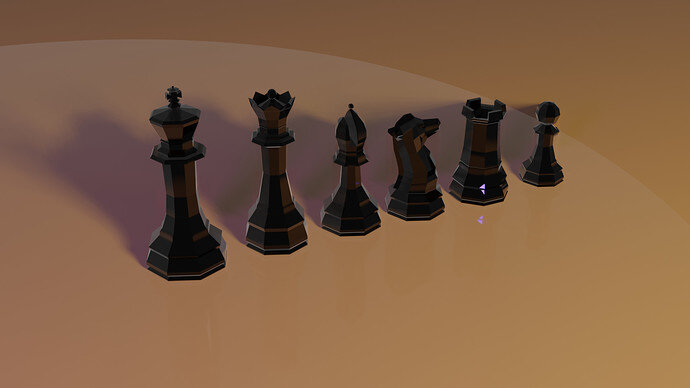 Low Poly Chess Pieces