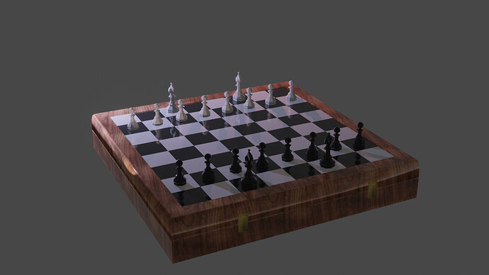 chess wodden board