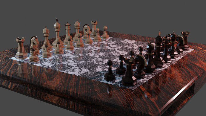 Chess Scene All Pieces