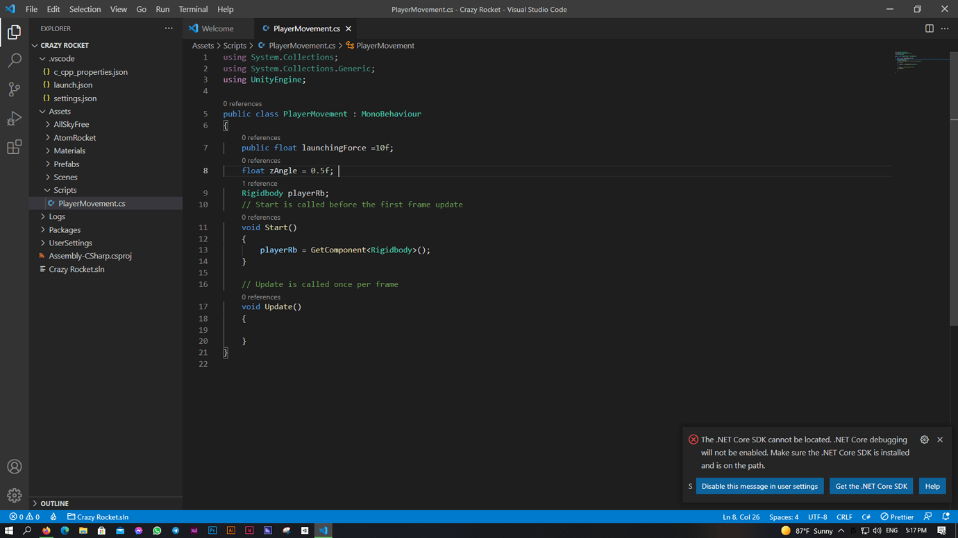 Visual Studio Code Can`t locate .NET files - Ask - GameDev.tv