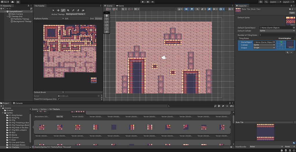 Rule Tile is placing more tiles than it should - Ask - GameDev.tv