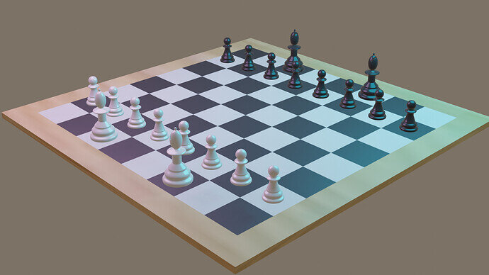 Chess Scene with Lighting
