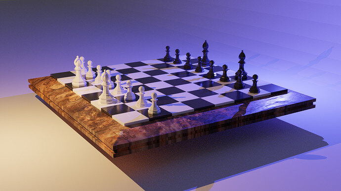 Chess sceene with mapping node