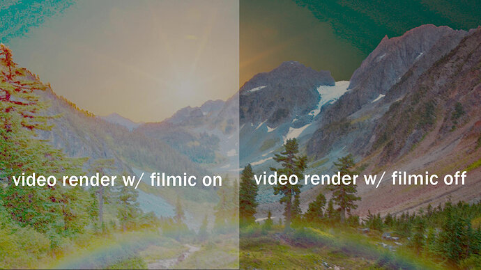 Filmic Video Render