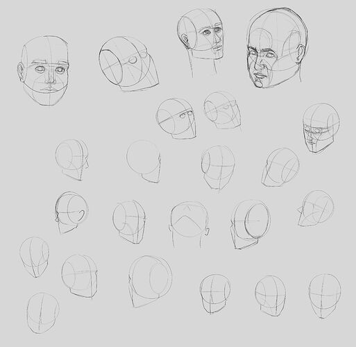 Heads with notches