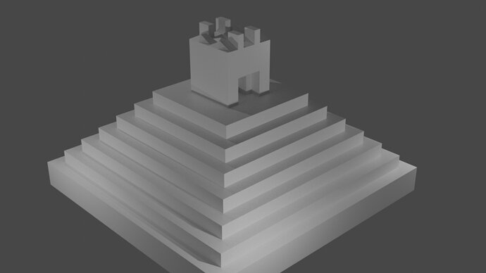 Mayan pyramid final render