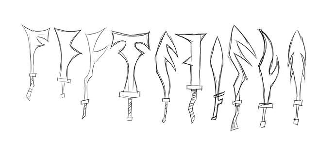 10 F swords