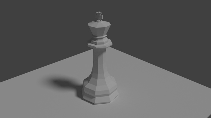 chess King low poly