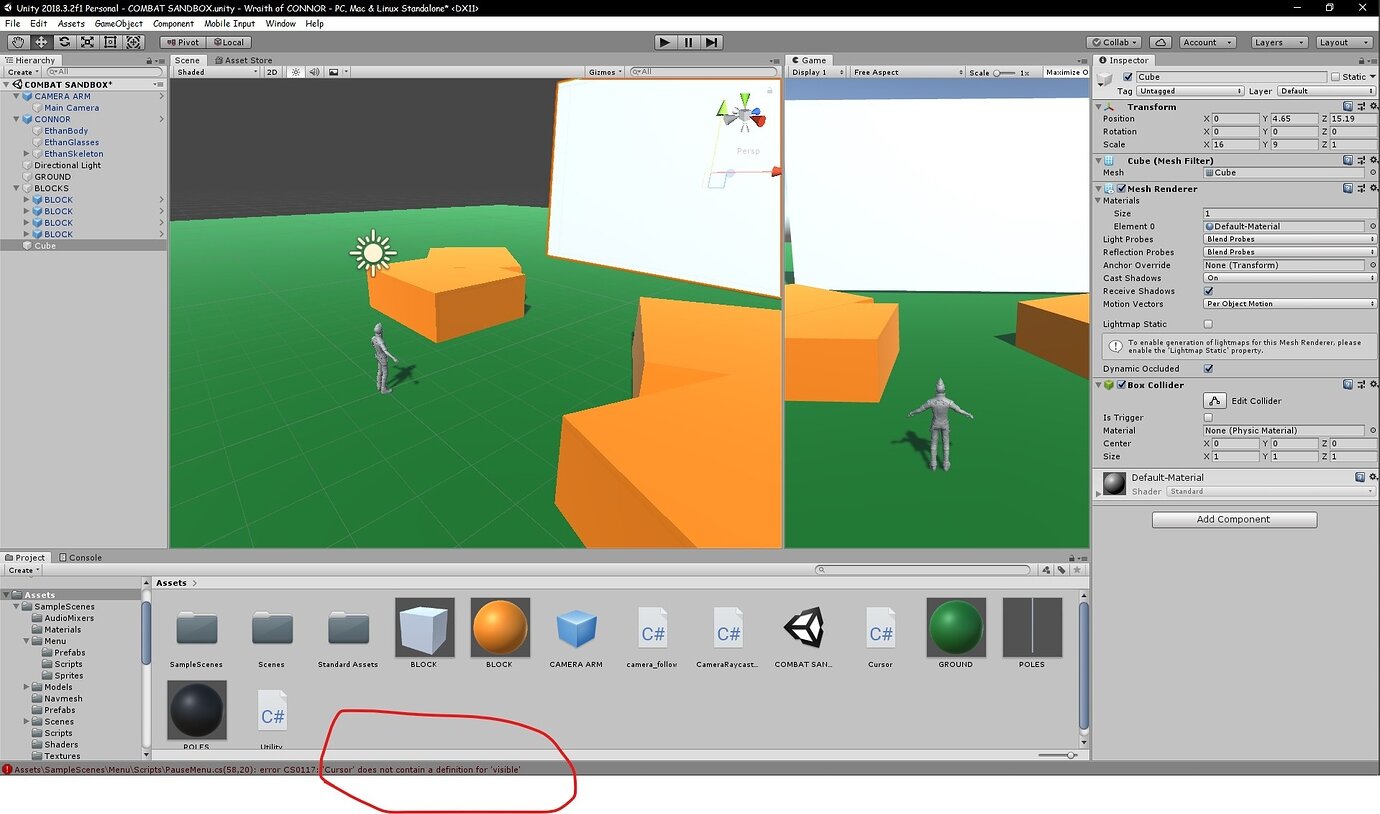 cursor-does-not-contain-definition-for-visible-ask-gamedev-tv