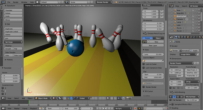 SRW Bowling Alley Hits
