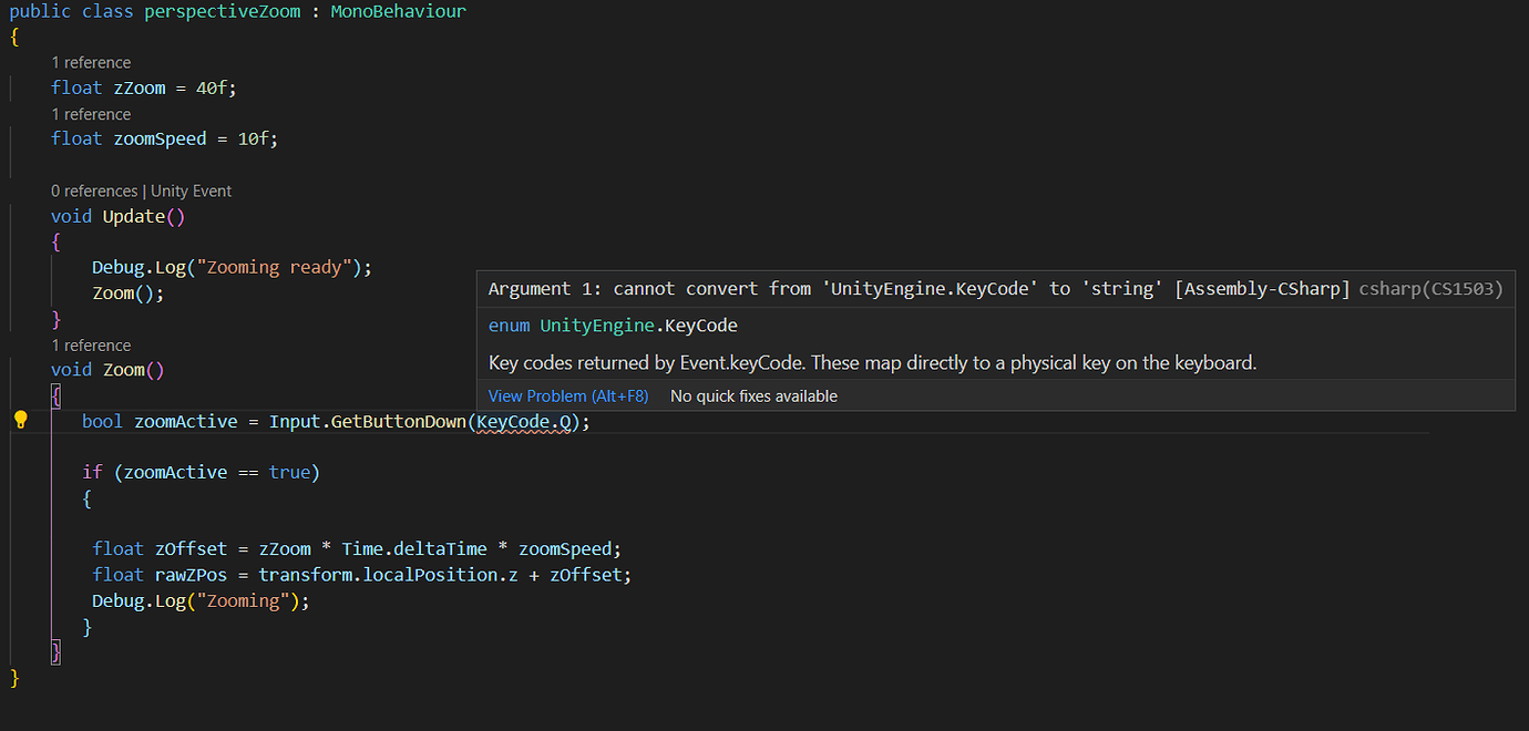 Input Issue - Ask - GameDev.tv
