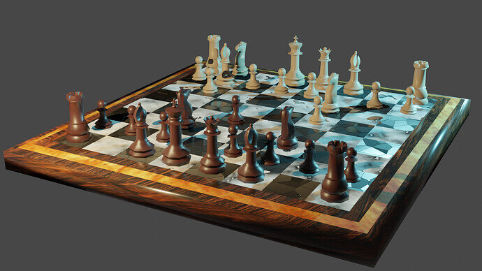 Chess Scene -Top Right