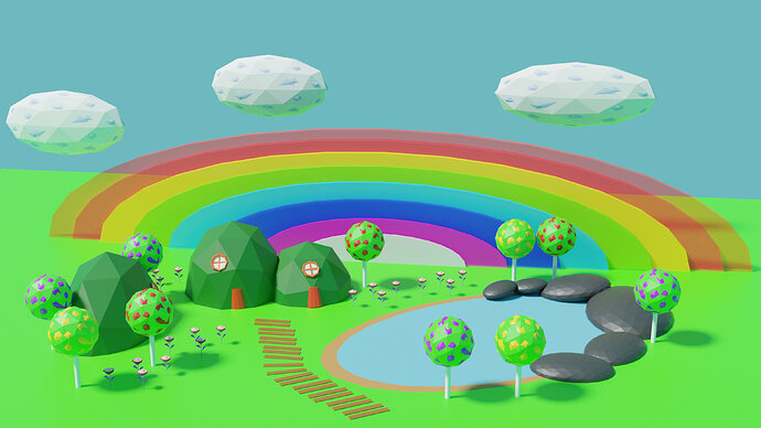 Rainbowland_Cycles_4k