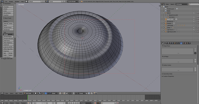 LAMP BASE  (converted to Mesh)