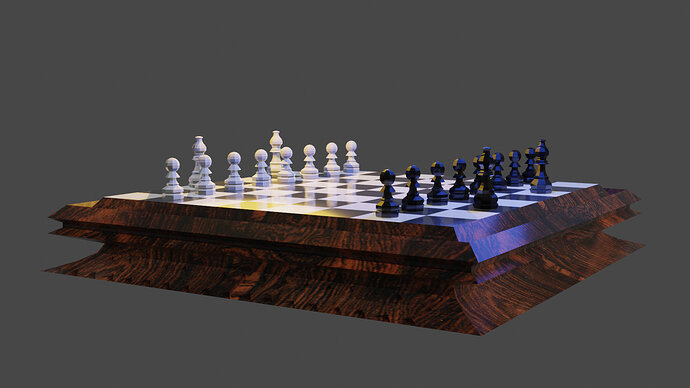chess board table with texture