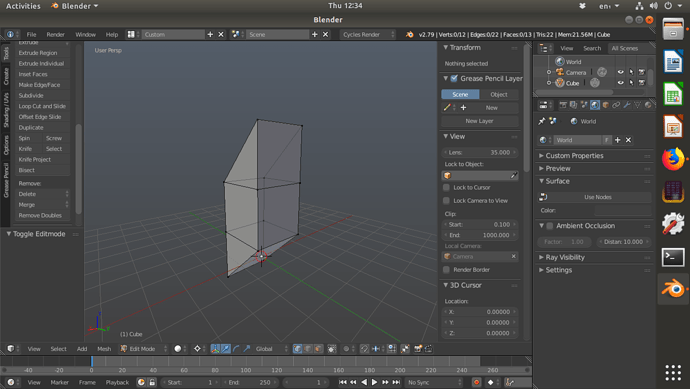 Periscope with no double vertices