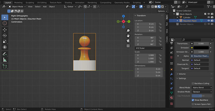 Chess Piece Base