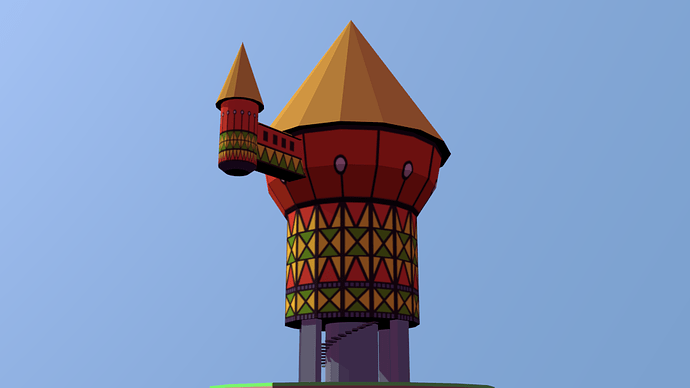 HxH_GreedIsland_EntranceTower_LowPoly06