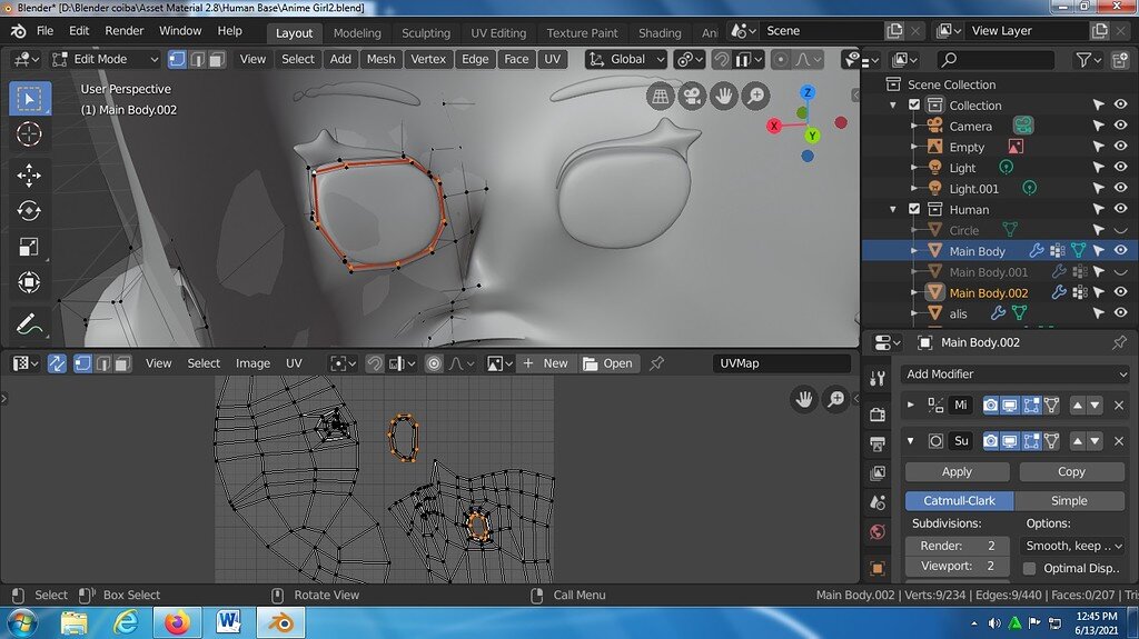 After uvunwrap, i have Double vertices in uv editor - Ask - GameDev.tv