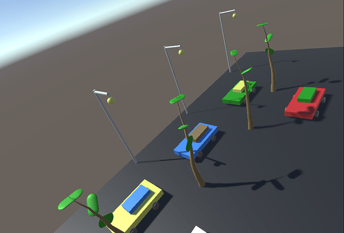 experimenting challenge 2 prefabs scene