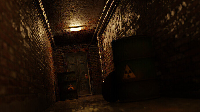 Spooky Corridor Render 9