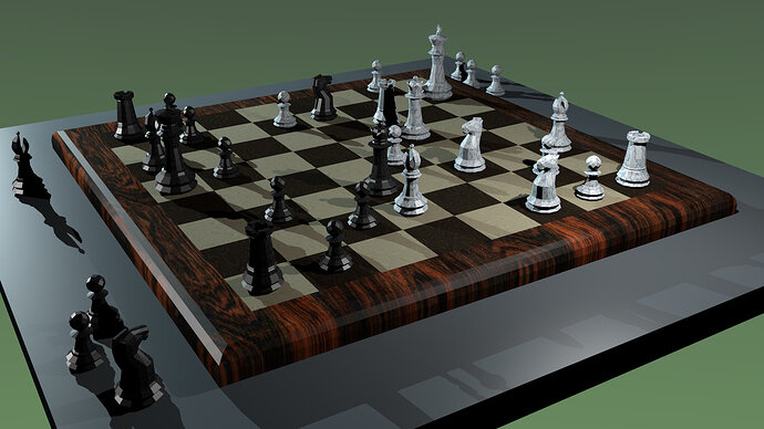 Chess Board In Play 2