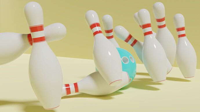 Bowling Ball + Pins_Strike_Cycles4096