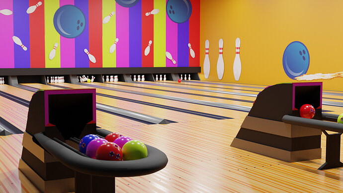 Bowling alley wide