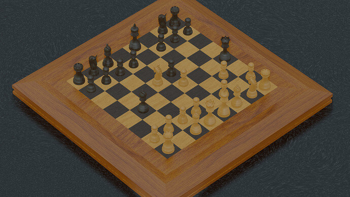 Chess scene far