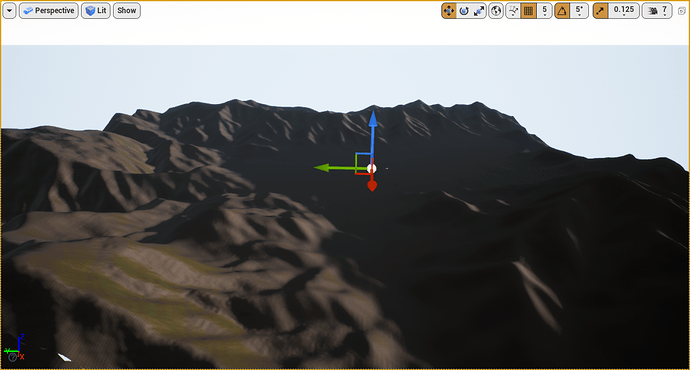 Weird Lighting Effect with Landscape