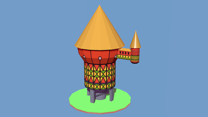 HxH_GreedIsland_EntranceTower_LowPoly01