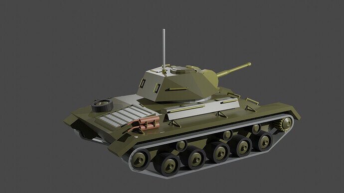 Section 1 challenge 6mm T-80 light tank cycles render 2