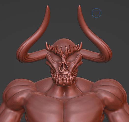 Demon king progress- face