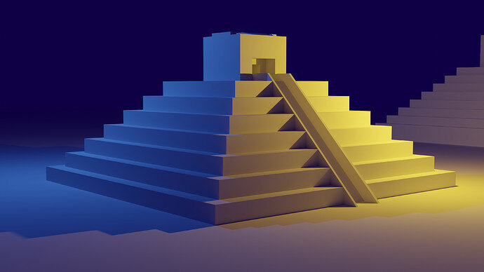 Pyramid with Railing