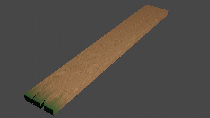 Moldy wood plank
