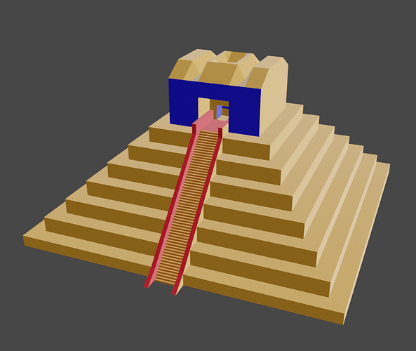 pyramid with stairs