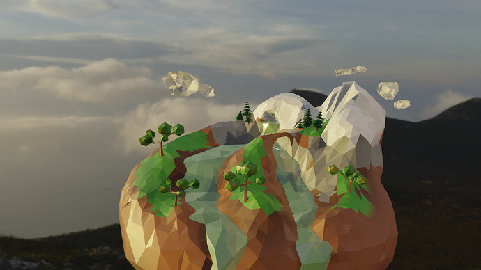 Low-Poly-render