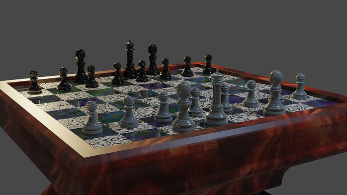 Chess set_queens