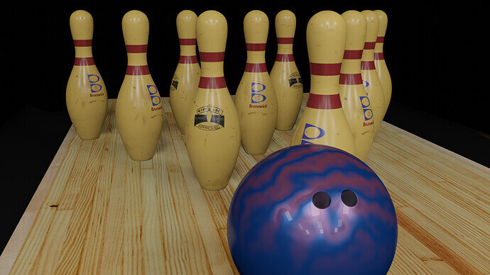 bowling ball scene basic