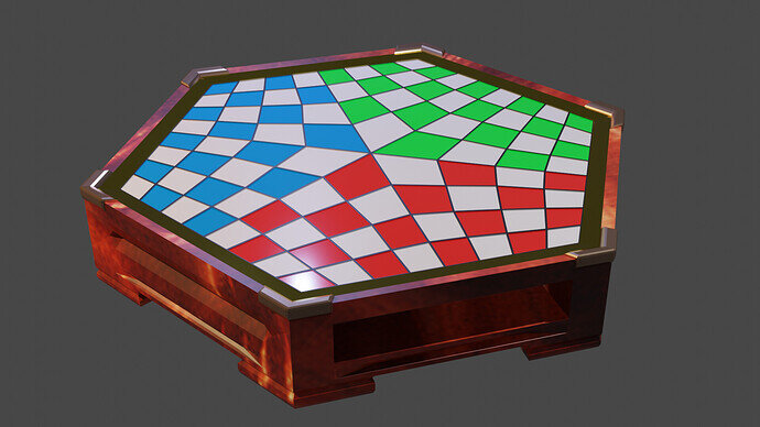 early textured chess board