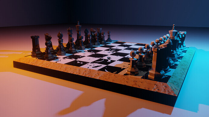 Chess Scene Eevee