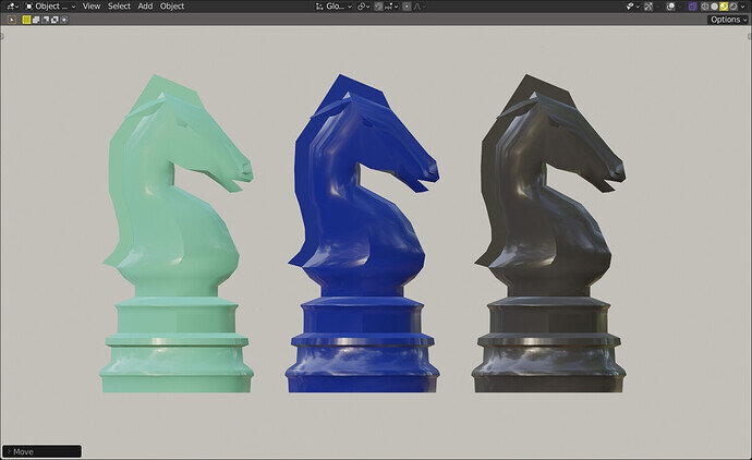 Chess Piece Knight 8 segments updated w nostrils