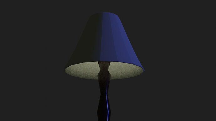 Single Stem Lamp Shade w_Bevel Mod