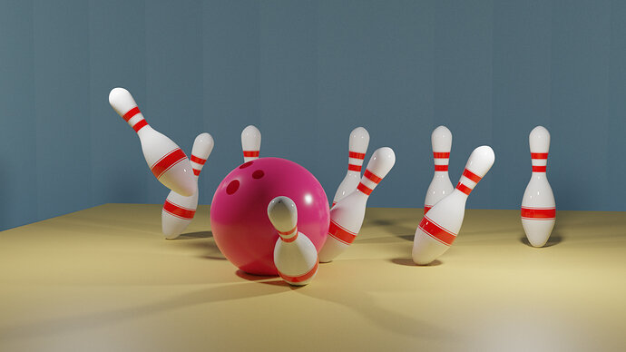Bowling Ball and Pins