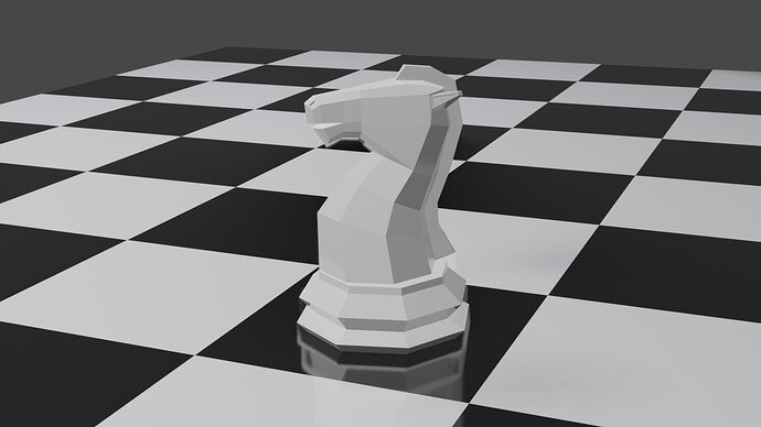 Low Poly Knight White